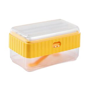 qinlorgo box, bathroom decorative multifunctional drainage foaming tray (yellow)