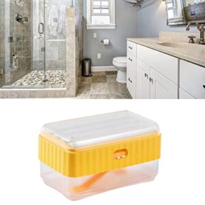 Qinlorgo Box, Bathroom Decorative Multifunctional Drainage Foaming Tray (Yellow)