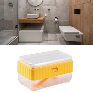 Qinlorgo Box, Bathroom Decorative Multifunctional Drainage Foaming Tray (Yellow)