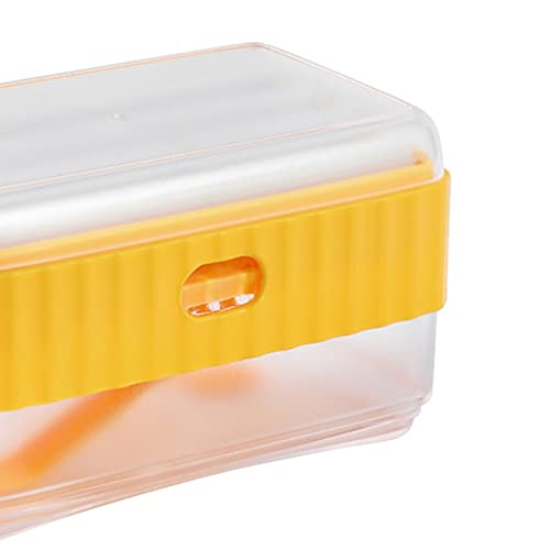 Qinlorgo Box, Bathroom Decorative Multifunctional Drainage Foaming Tray (Yellow)