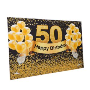 abaodam birthday backdrop 1pc 50 years old background cloth poster vinyl 50th birthday poster