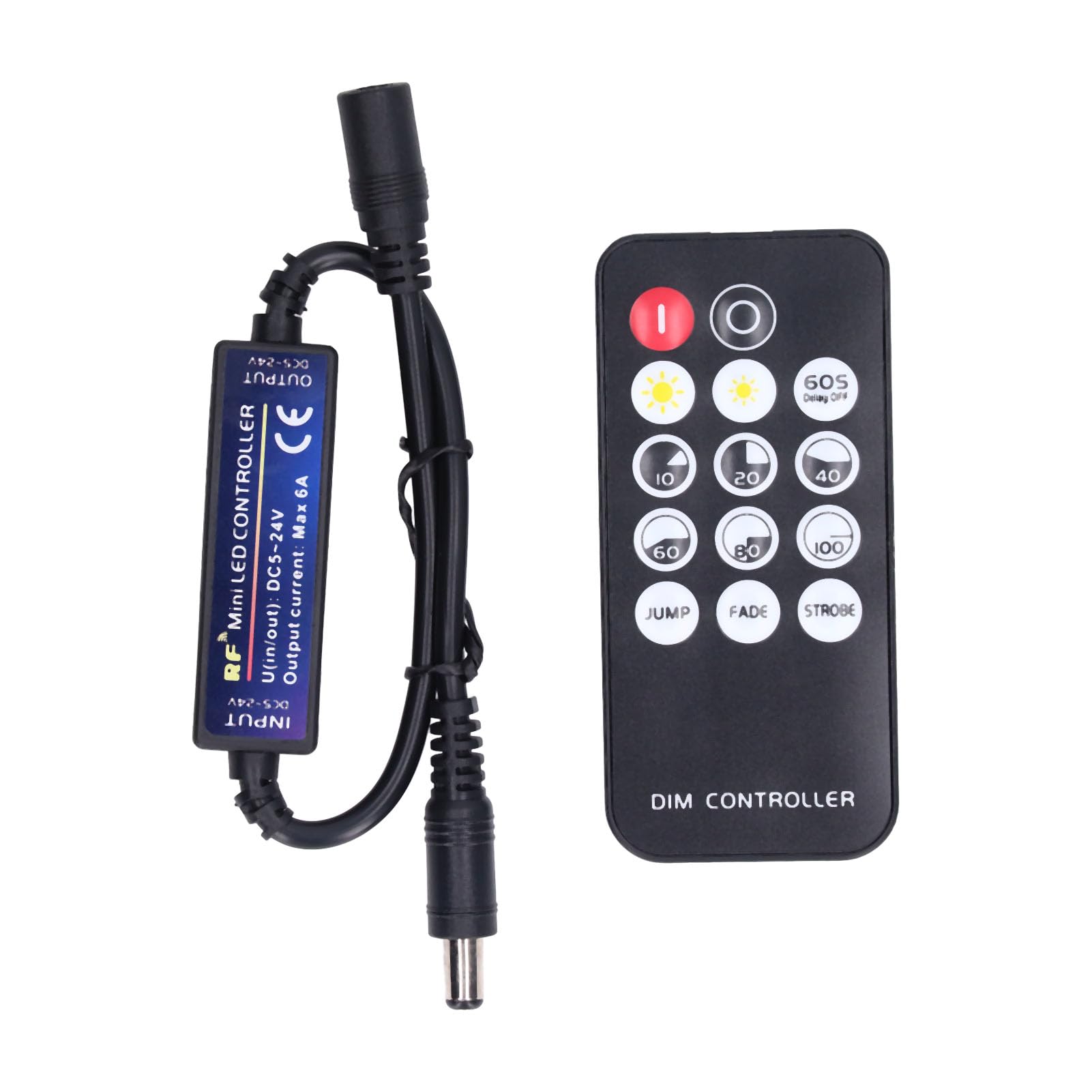 Mini RF Dimmer Controller LED Controller 14 Key Remote Control LED Dimmer Controller for Household KTV