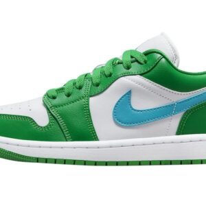 Jordan Air 1 Low Women Lucky Green/White/Aquatone DC0774 304 - Size 9.5w