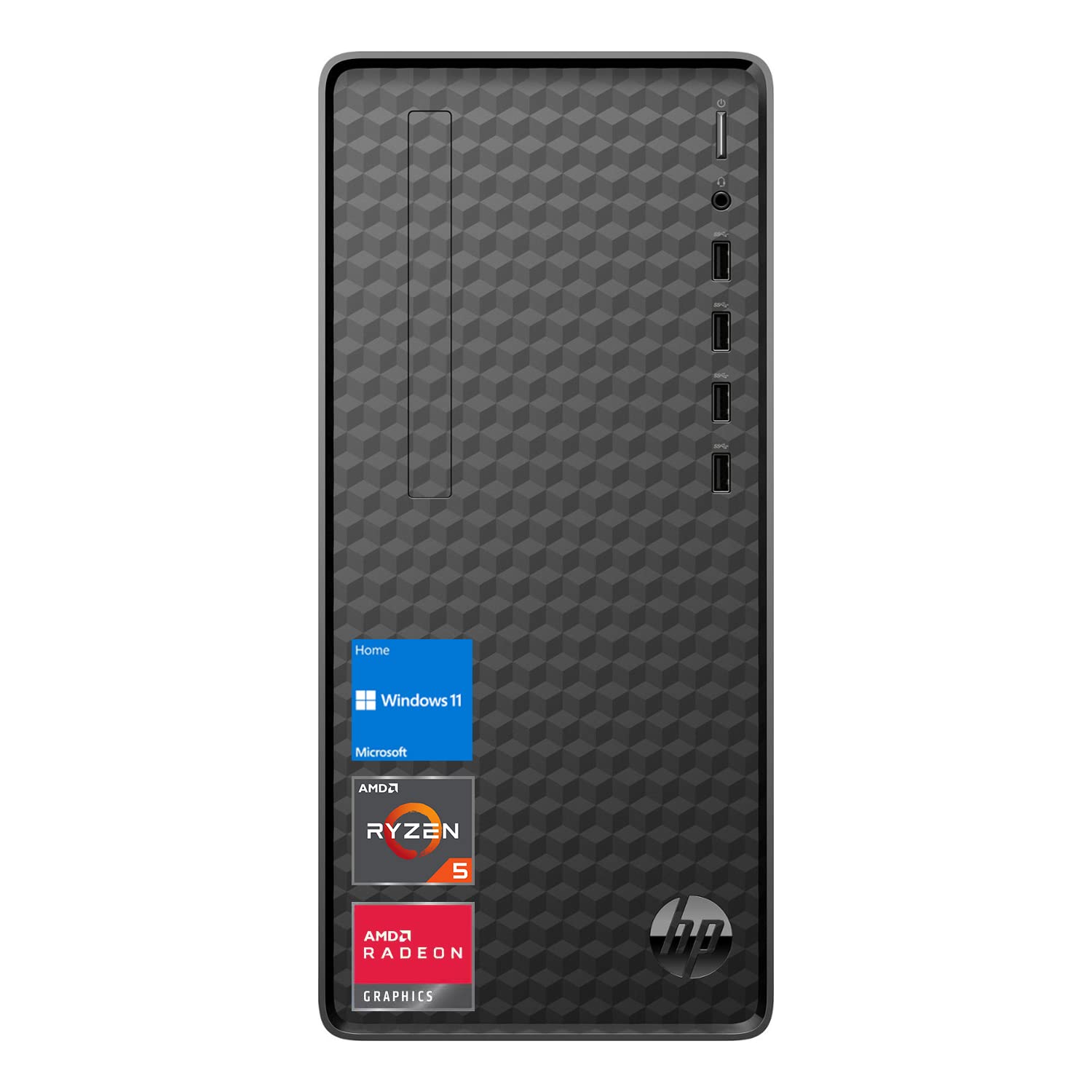 HP Newest Premium Desktop, AMD Ryzen 5 5600G Processor, 32 GB RAM, 1 TB SSD Storage, Windows 11 Pro, High Speed Performance, Computer, 8 USB Ports, for Business, Study, Videos, and Gaming