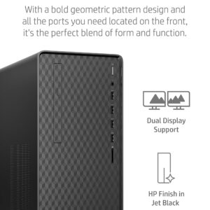 HP Newest Premium Desktop, AMD Ryzen 5 5600G Processor, 32 GB RAM, 1 TB SSD Storage, Windows 11 Pro, High Speed Performance, Computer, 8 USB Ports, for Business, Study, Videos, and Gaming