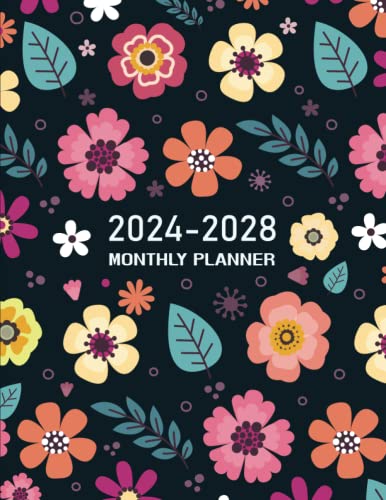 2024-2028 Monthly Planner: Five-Year Calendar Schedule Organizer with Federal Holidays and Inspirational Quotes from January 2024 to December 2028