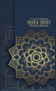 2024-2027 pocket planner: 48 months calendar (january 2024 to december 2027)| 4-year calendar- 4x6.5 inches
