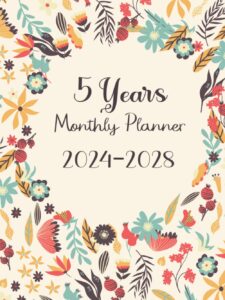 2024-2028 monthly planner 5 years: 5 year calendar 2024-2028, appointment schedule organizer appointment, 171 pages.