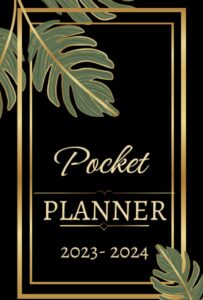 pocket planner 2023-2024: small 2 year monthly agenda for purse | chaos coordinator for 2 years