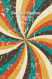 vintage teacher planner 2023-24: a5 week-to-view teacher diary for 2023-24 academic year, september 2023 to august 2024