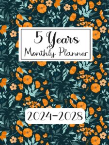 2024-2028 monthly planner 5 years: calendar 60 months organizer and planning 2024-2028, 5 years calendar and schedule ahead for your project, 171 pages.