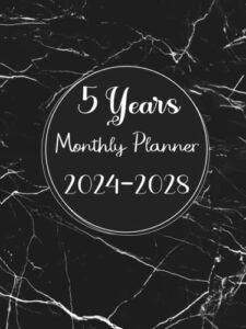 5 years monthly planner 2024-2028: calendar schedule organizer 2024-2028, 171 pages.