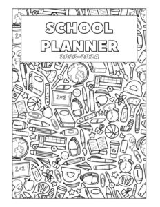school planner 2023 2024: student organizer and homeschool lesson plans (september 2023/june 2024) primary - middle school - high school | 1 week on 2 pages | size 8.5” x 11”...