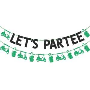 let's partee golf themed banner for golf party golf birthday party decorations