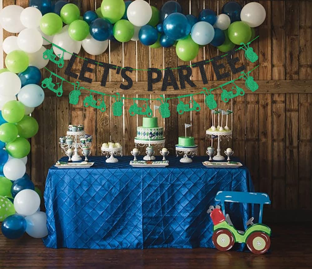 Let's Partee Golf Themed Banner for Golf Party Golf Birthday Party Decorations