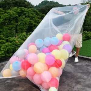 large balloon bags (4 pcs),balloon transport bags transparent giant storage bags98 x 59 inch(2pcs) 59 x 47 inch(2pcs)