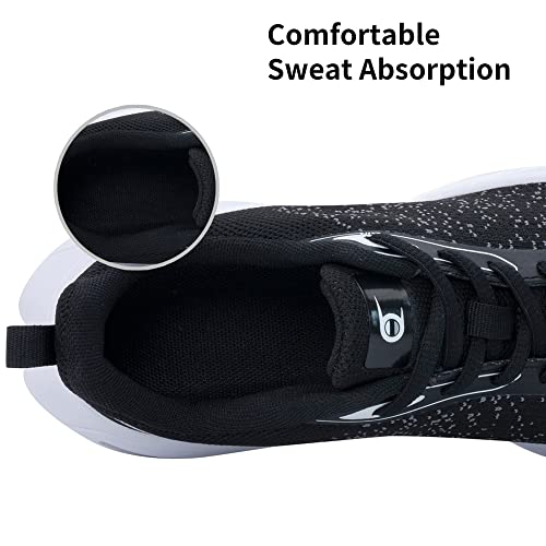 JOYFON Womens Air Athletic Running Shoes Tennis Gym Sports Comfortable Breathable Jogging Sneakers BlackGrey US 6