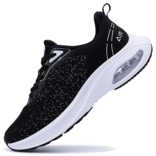 JOYFON Womens Air Athletic Running Shoes Tennis Gym Sports Comfortable Breathable Jogging Sneakers BlackGrey US 6