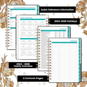 2024 Planner - 2024 Planner Weekly and Monthly, Jan 2024 - Dec 2024, 8.5" x 6.4", 2024 Calednar Planner, Monthly Tabs, Holidays, Back Pocket, Thick Paper, Strong Binding, Perfect Daily Organizer