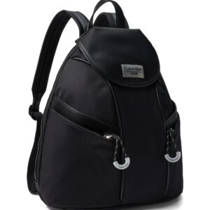 Calvin Klein Women's Sydney Nylon Backpack, Black, Medium