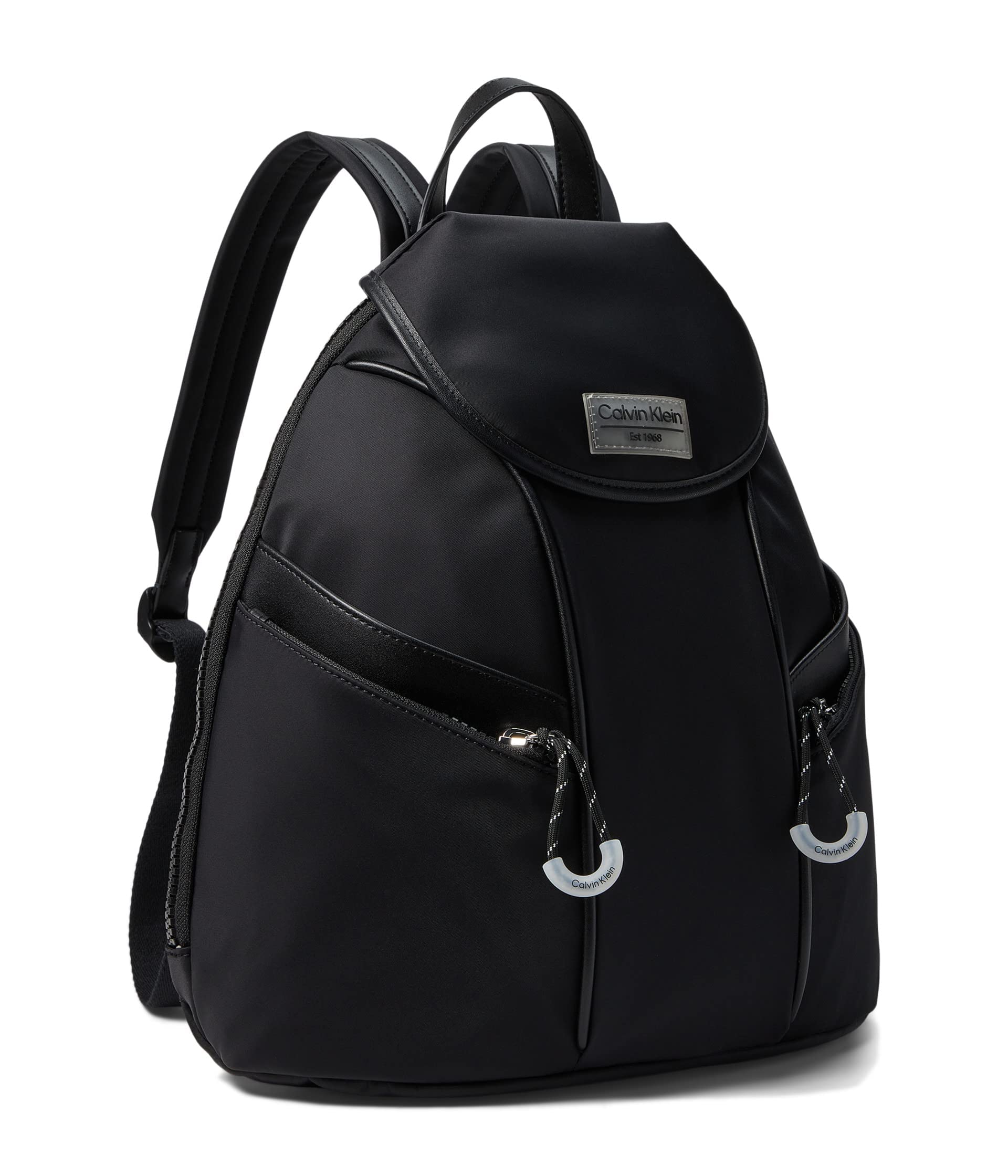 Calvin Klein Women's Sydney Nylon Backpack, Black, Medium