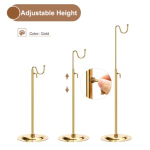 uxcell Purse Display Stand Adjustable Tabletop Single Hook Handbag Rack Stainless Steel Bag Holder for Retail Boutique Store - Gold