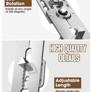 Sectional Couch Connectors,Couch Connections for Sectionals,Sofa Connector Bracket with 16 Screws, Suitable for Loveseat(Sofa Alligator Clips 2 Pairs)