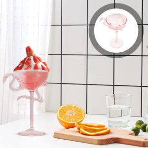 Margarita Glasses Glass Drinking Glasses Flamingo Filter Red Wine Decanter Cup Mugs Goblet Cocktail Drinking Sipper Stemware With Built-in For Champagne Whiskey Containers Pink