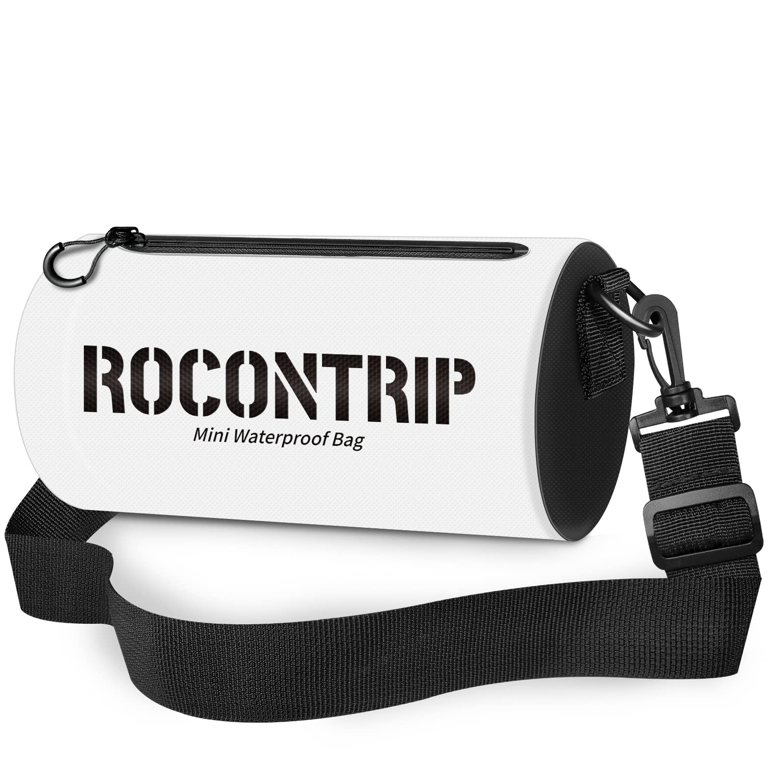 ROCONTRIP Crossbody Dry Bags IPX6 Lightweight Waterproof Bag Portable Swimming Bag Travel Waterproof Dry Bag for Fishing Snorkeling Diving Boating Kayaking Hiking（White）