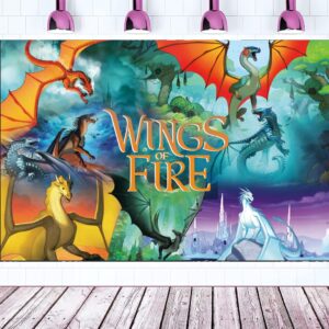 wings of fire themed birthday backdrop 5 * 3ft party supplies wings of fire theme birthday party decorations