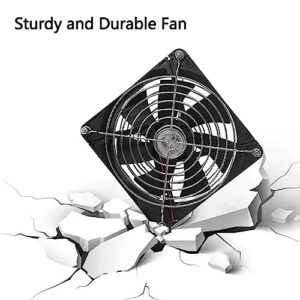 FCXJTU 20W Solar Powered Fan for Chicken Coops, Greenhouses, Outside Sheds, Pet Houses, Solar Panel Fan with Two IPX7 Waterproof Fans 11.5Ft On/Off Switch Cable Exhaust Intake Way Installation Kits