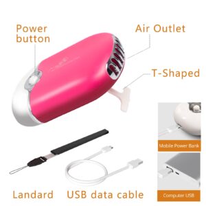 Lash Fan Eyelash Extension Supplies with USB Mini Portable Fans 3 Lash Shampoo Brush 50 Eyelash Mascara Brushes 1 Plastic Wash Bottle for Lash Extension（Rose）