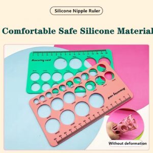 Nipple Rulers, Nipple Ruler for Flange Sizing Measurement Tool, Soft Silicone Flange Size Measure for Nipples Breast Flange Measuring Tool - New Mothers Musthaves