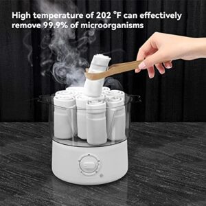 HYTOBP Quickly Heating Towel Warmer for Facials, Portable Towel Steamer That can Hold 8 Mini Wet Towels is a Timed Mini Towel Heater.(White)