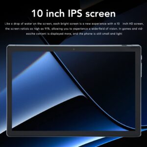 Diydeg 10 inch Tablet, 2 in 1 Computer Tablet with Keyboard, Octa Core Processor, 8GB RAM 128GB ROM & 128GB Expand, 5MP+13MP Dual Camera, 1080P FHD Touch Screen, WiFi, 8800mAh Battery (Blue)