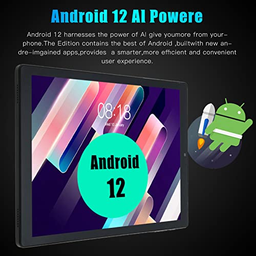 10 Inch Tablet, 4GB RAM 64GB ROM IPS Screen Night Reading Mode Octa Core Processor Support GPS BT, 3G Net 5G WiFi PC Tablet for Android