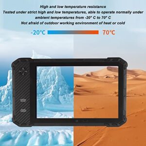 8 Inch Rugged Tablet, 1280 x 800 IPS Touch Screen, 4GB RAM 64GB ROM, Android11, 10000mAh Battery, BT 5.0, WiFi, with NFC Function, 4G Dual SIM, IP68 Waterproof, Black