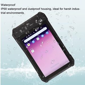 8 Inch Rugged Tablet, 1280 x 800 IPS Touch Screen, 4GB RAM 64GB ROM, Android11, 10000mAh Battery, BT 5.0, WiFi, with NFC Function, 4G Dual SIM, IP68 Waterproof, Black