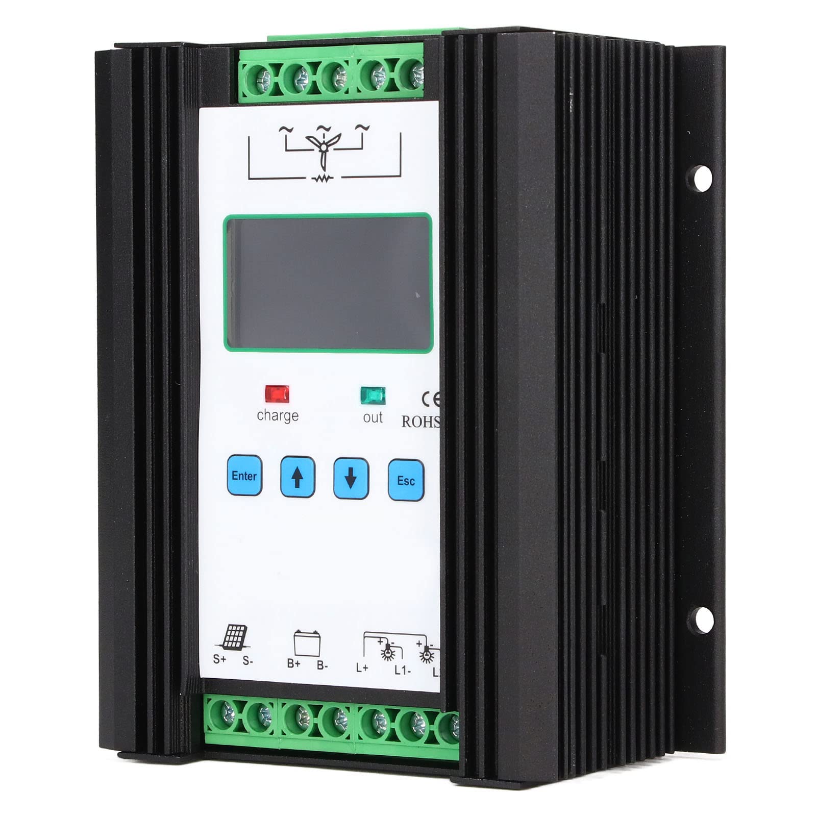 Wind Solar Hybrid Controller , Solar Hybrid Controller Solar Controller Digital Intelligent Control Wind Solar Regulator 12V 24V 600W