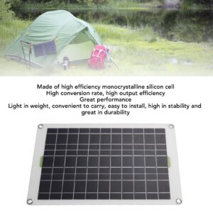 Solar Panel Kit, 50W Solar Panel Charger Monocrystalline Silicon 30A Charge Controller Solar Panel Kit for RV Marine Boat