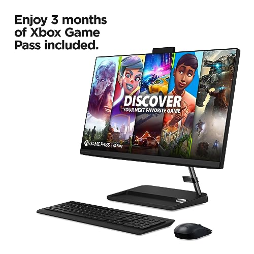 Lenovo IdeaCentre AIO 3 - (2023) - All in One Desktop Computer - 23.8" FHD - 720p HD Built in Camera - Windows 11-16GB Memory - 256GB Storage - AMD Ryzen 3 7330U - Mouse & Keyboard Included