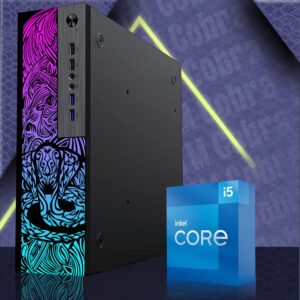 Gaming PC Computer, TechMagnet Cobra, Intel i5 12th Gen, GT 1030, 16GB RAM, 256GB SSD, 2TB HDD, 27 Inch 165Hz LED Gaming Monitor, RGB Peripherals, Webcam, Win 11 (Renewed)