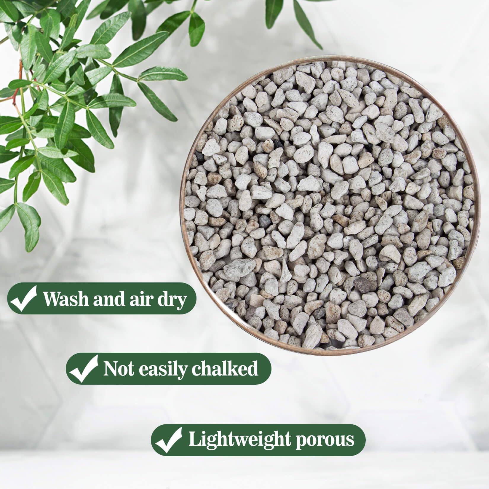 Sukh Horticultural Pumice Stone - Pumice Stone for Plants Succulent Cactus Bonsai Orchid Soil Amendment 410g