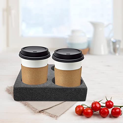 Happyyami Foam Drink Holder Takeout Packing Supply Disposable Coffee Tray Cup Takeout Carrier Takeout Holder Coffee Carrier Coffee Cup Holders Cold Drinks Holder Trays Outdoor Bottle Rack