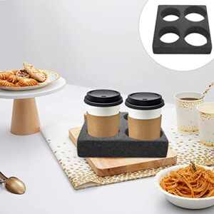 Happyyami Foam Drink Holder Takeout Packing Supply Disposable Coffee Tray Cup Takeout Carrier Takeout Holder Coffee Carrier Coffee Cup Holders Cold Drinks Holder Trays Outdoor Bottle Rack