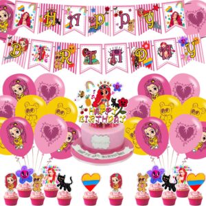 manana sera bonito party decorations,birthday party supplies for manana party supplies includes banner - cake topper - 12 cupcake toppers - 18 balloons