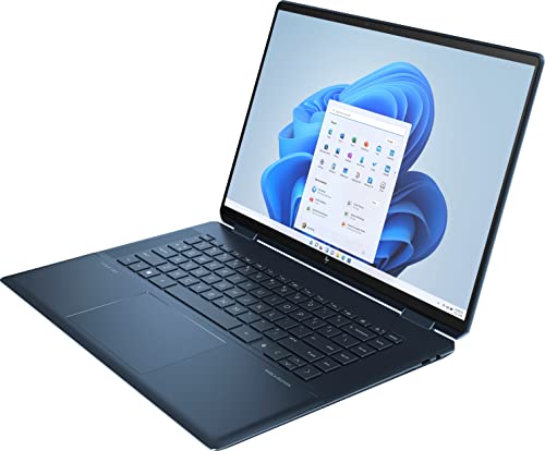 HP Spectre 2-in-1 Laptop 2022 | 16" 3K+ IPS Touchscreen | Intel EVO Platform | 12th Core i7-12700H Iris Xe Graphics | 16GB DDR4 512GB SSD | WiFi 6e Thunderbolt 4 Backlit Fingerprint & Pen | Win 10