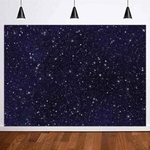 Yongqian Night Sky Star Outer Space Backdrops Universe Space Theme Starry Photography Backdrop Galaxy Stars 7x5ft Children Boy 1st Birthday Party Photo Background Newborn Banner Photo Studio Booth