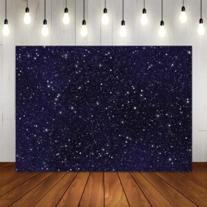 Yongqian Night Sky Star Outer Space Backdrops Universe Space Theme Starry Photography Backdrop Galaxy Stars 7x5ft Children Boy 1st Birthday Party Photo Background Newborn Banner Photo Studio Booth