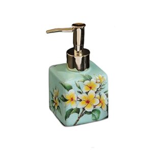 soap pump dispenser chinese painted ceramic foam soap dispenser creativity flower illustration shampoo bottle home bathroom decoration accessories bottles dispenser (color : f-200ml-7x14cm)